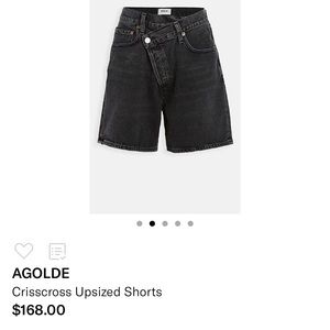 COPY - AGOLDE CRISS CROSS JEAN SHORTS SIZE 26